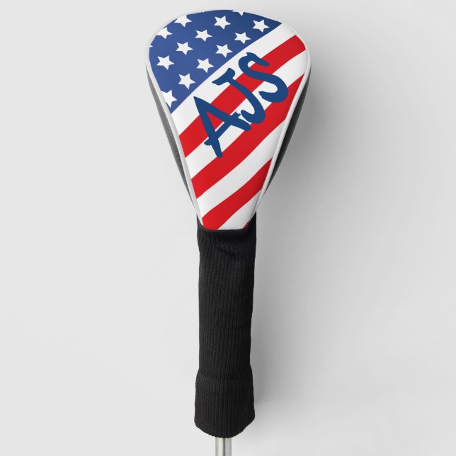 USA American Flag Golf Head Cover (Front)