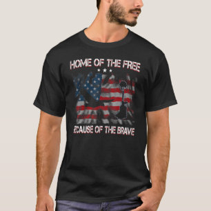 Usa American Flag Home Of The Free Because Of The T-Shirt