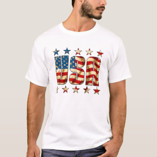 USA American Flag Independence Day 4th Of July T-Shirt