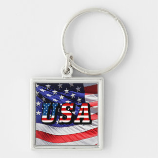 USA - American Flag Key Ring