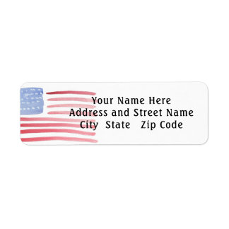 USA American Flag   Label