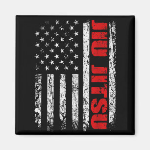 USA American Flag lice Jiu Jitsu Brazilian BJJ Magnet
