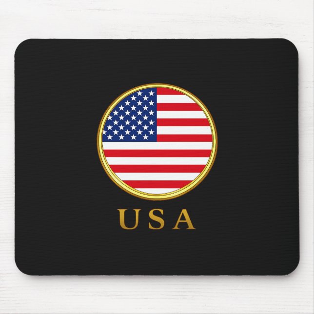 USA - American Flag Mouse Mat (Front)