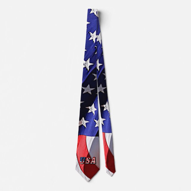 USA - American Flag Necktie (Front)