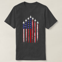 USA American Flag Patriotic Fighter Jets