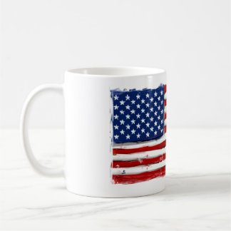USA American flag patriotic mug art for military
