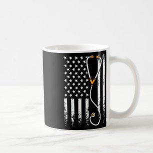 Usa American Flag Patriotic Nurse Day Week 4th Of Coffee Mug