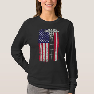 Usa American Flag Patriotic Nurse Week Patriotic N T-Shirt