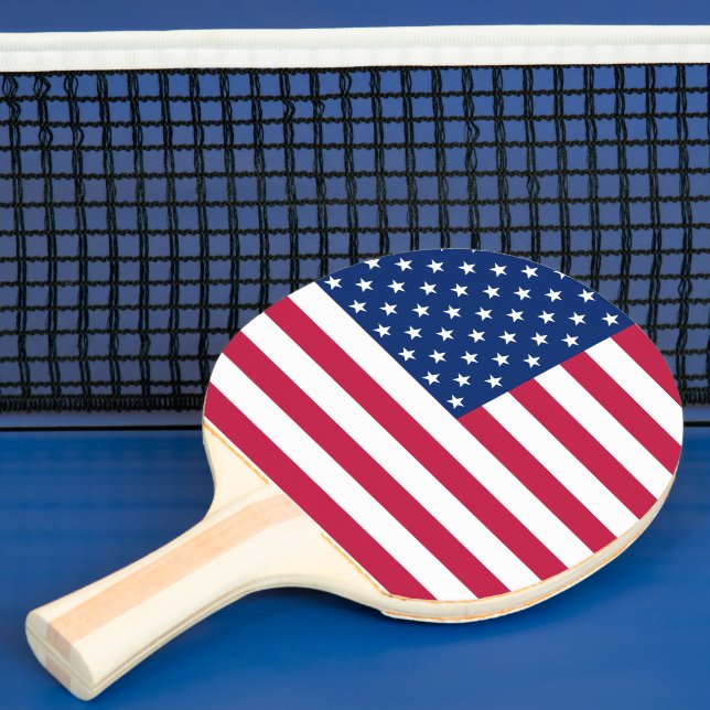 USA American Flag Patriotic Table Tennis Ping Pong Ping Pong Paddle (Insitu)