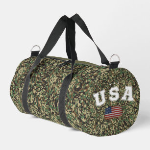 USA American Flag Patriotic Veterans 4th of July Duffle Bag