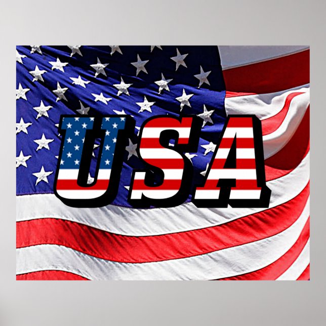 USA - American Flag Poster (Front)