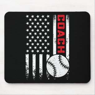 Usa American Flag Sell Coach Patriotic 4th Of July Mouse Mat
