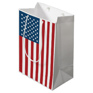 USA American Flag Stars and Stripes Medium Gift Bag