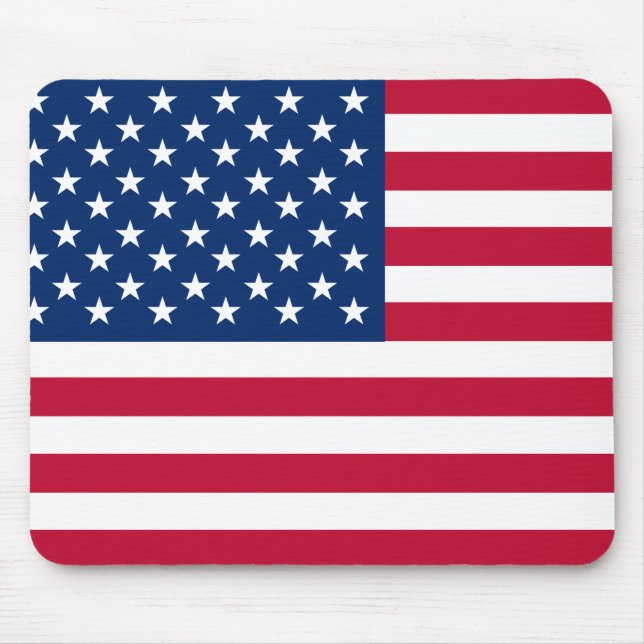 USA American Flag Stars and Stripes Mouse Mat (Front)