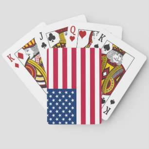 USA American Flag Stars and Stripes Playing Cards