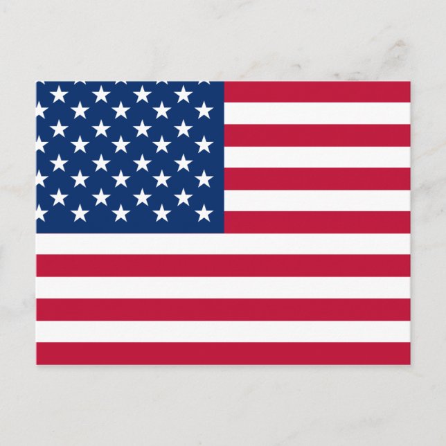 USA American Flag Stars and Stripes Postcard (Front)