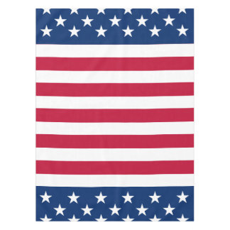 USA American Flag Stars and Stripes Tablecloth