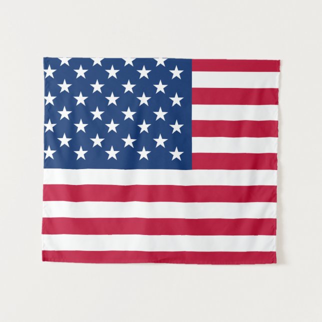 USA American Flag Stars and Stripes Tapestry (Front (Horizontal))