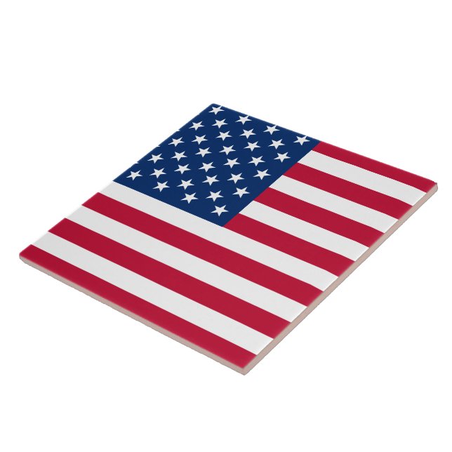USA American Flag Stars and Stripes Tile (Side)