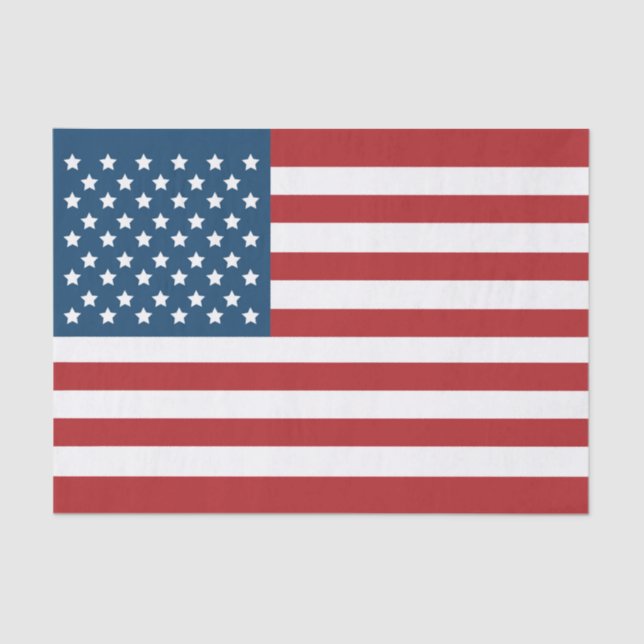 USA American Flag Stars and Stripes Tissue Paper (Front)