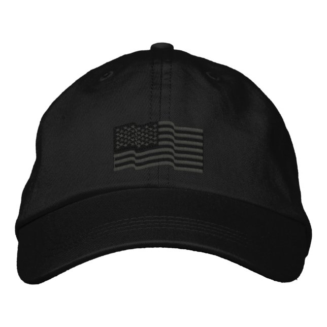 USA American Flag Stars 'n Stripes Embroidered Cap (Front)