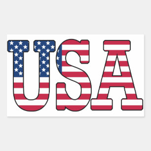 USA American Flag Sticker