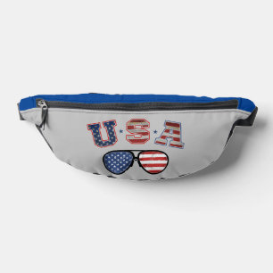 USA American Flag Sunglasses Veteran 4th Of July Bum Bags