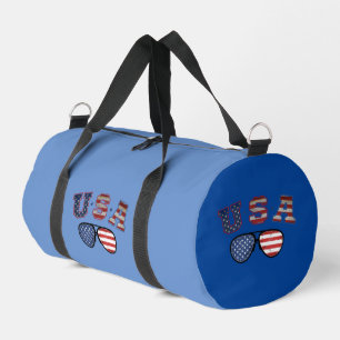 USA American Flag Sunglasses Veteran 4th Of July Duffle Bag