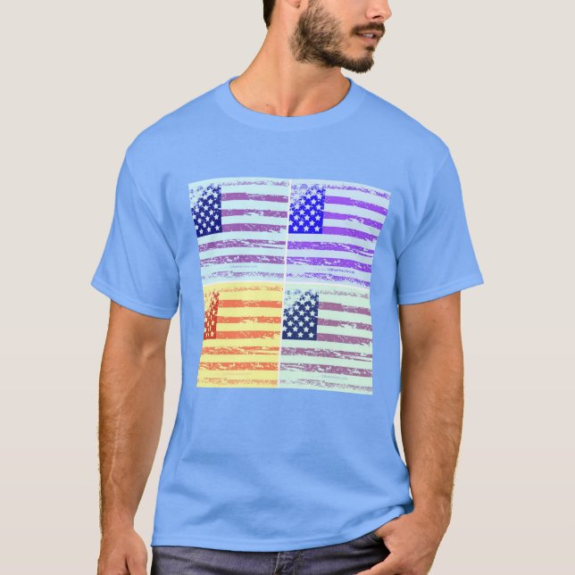 USA American Flag T-Shirt (Front)