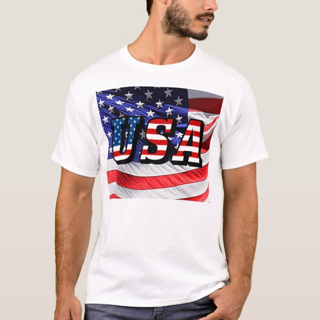 USA - American Flag T-Shirt (Front)