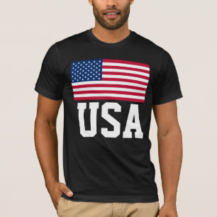 USA AMERICAN FLAG T-SHIRTS TEES