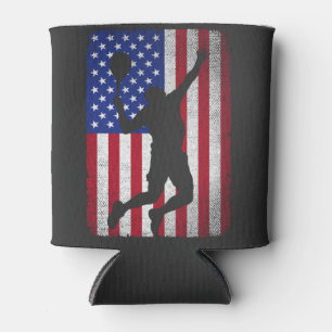 USA American Flag Tennis For Men Women  Can Cooler
