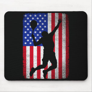 Usa american flag tennis for men women mouse mat