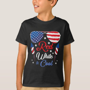 Usa American Flag Vintage Red White And Cool Patri T-Shirt