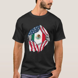 USA American Grown Mexican Roots T Shirt
