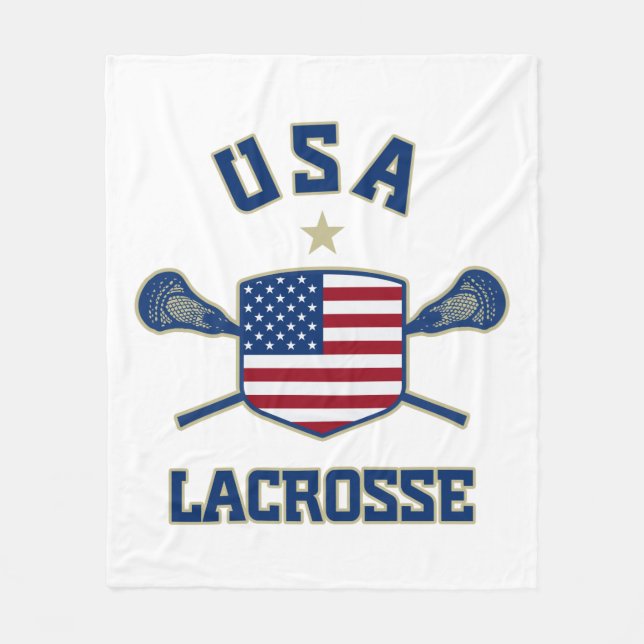 USA American Lacrosse Blanket (Front)