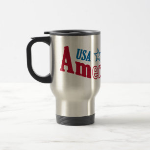 USA AmeriCAN! mug– choose style & color Travel Mug