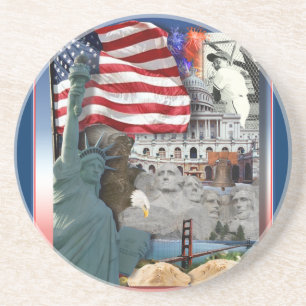 USA American Symbols Coaster