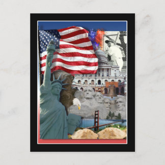 USA  American Symbols Postcard