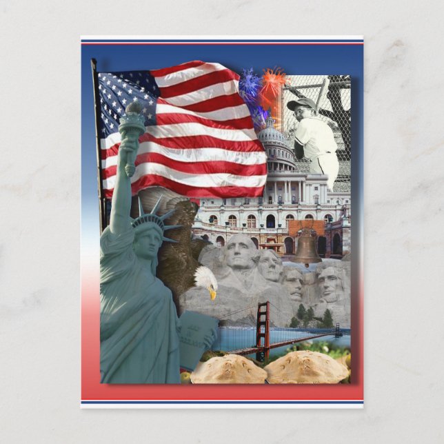 USA  American Symbols Postcard (Front)