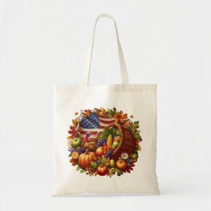 USA/American/Thanksgiving turkey wreath Tote Bag