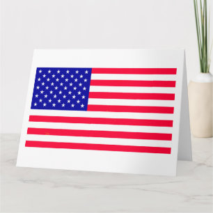 USA American US Flag Folded Greeting Card