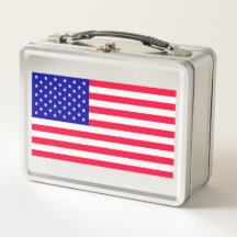 USA American US Flag Stainless Lunch Boxes