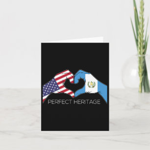 Usa And Guatemala Guatemalan American Perfect Heri Card