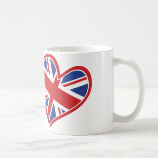 USA and UK In Hearts Showing the Love Coffee Mug