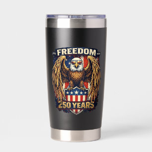 USA Anniversary Eagle Tumblers, Freedom 250 Years Insulated Tumbler
