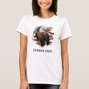 *~* USA AP16 Detail American Flag Bald EAGLE T-Shirt