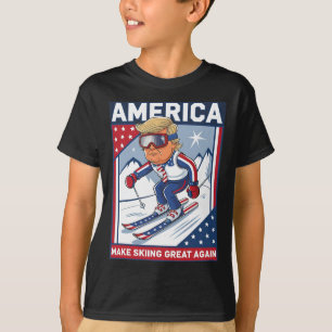 Usa Apres Ski Make Skiing Great Again Donald Trump T-Shirt