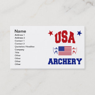 USA Archery Business Card