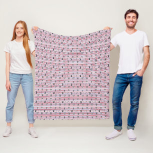 USA Archery Silhouette Pattern Fleece Blanket